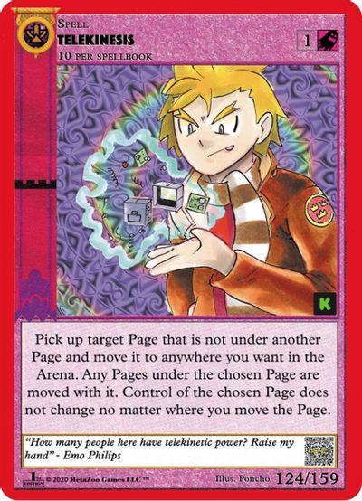 Telekinesis [Cryptid Nation: Kickstarter Edition] | Total Play