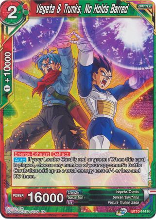 Vegeta & Trunks, No Holds Barred (BT10-144) [Revision Pack 2020] | Total Play