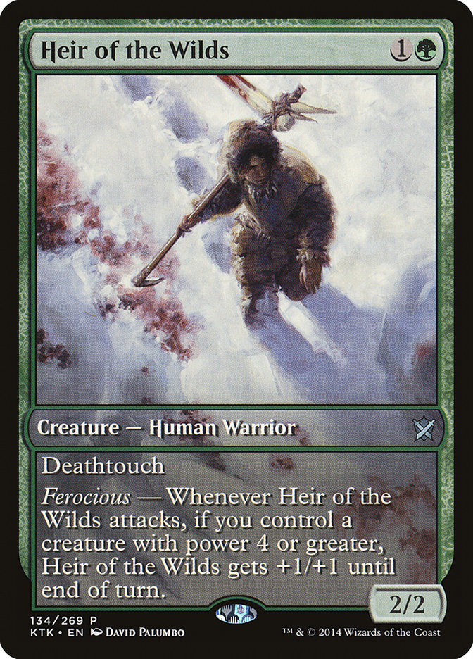 Heir of the Wilds (Game Day) (Extended Art) [Khans of Tarkir Promos] | Total Play