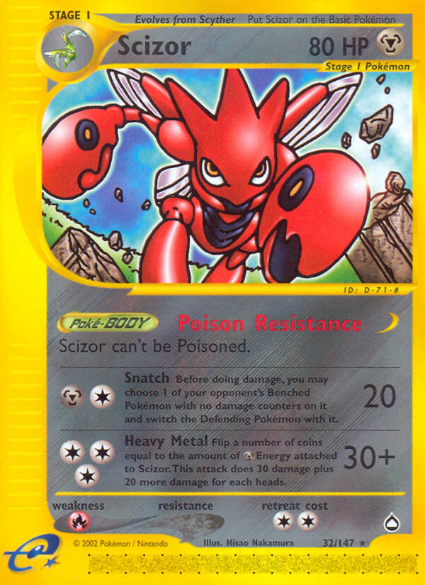 Scizor (32/147) [Aquapolis] | Total Play