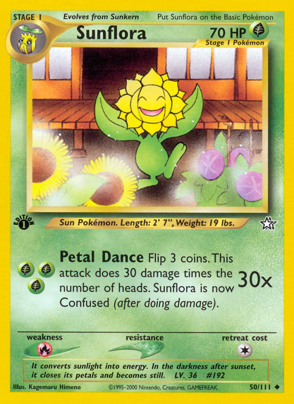 Sunflora (50/111) [Neo Genesis 1st Edition] | Total Play