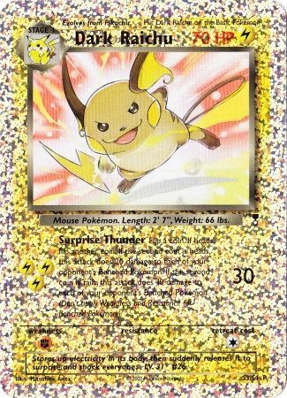 Dark Raichu (S3/S4) [Box Topper] | Total Play