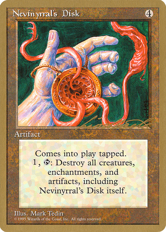 Nevinyrral's Disk (Leon Lindback) [Pro Tour Collector Set] | Total Play