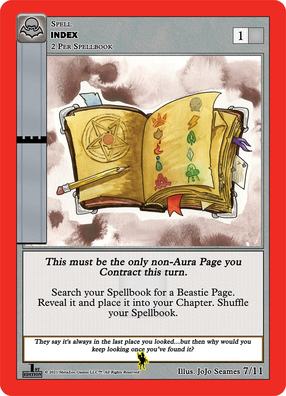 Index (The Ghost Marshall) [Cryptid Nation: Nightfall First Edition Tribal Theme Decks] | Total Play