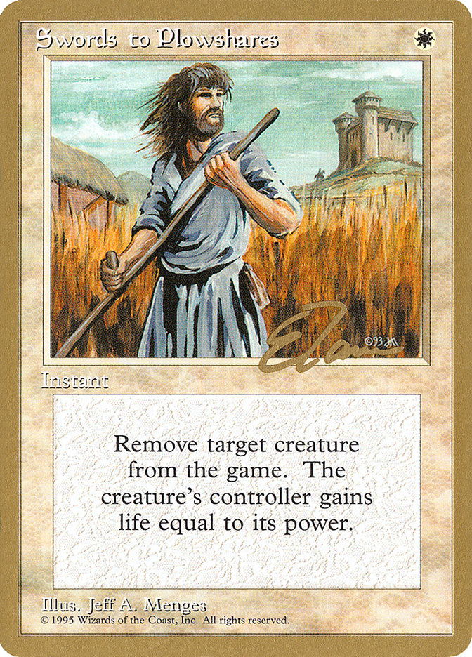 Swords to Plowshares (Eric Tam) [Pro Tour Collector Set] | Total Play