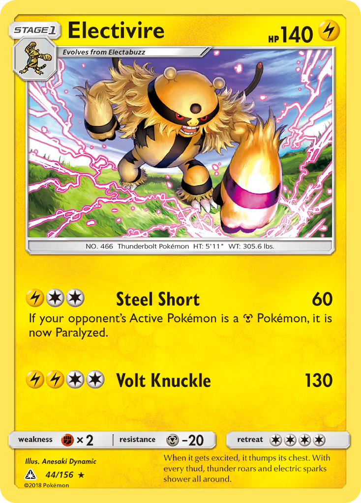 Electivire (44/156) [Sun & Moon: Ultra Prism] | Total Play