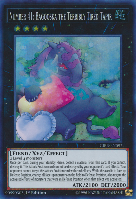 Number 41: Bagooska the Terribly Tired Tapir [CIBR-EN097] Super Rare | Total Play