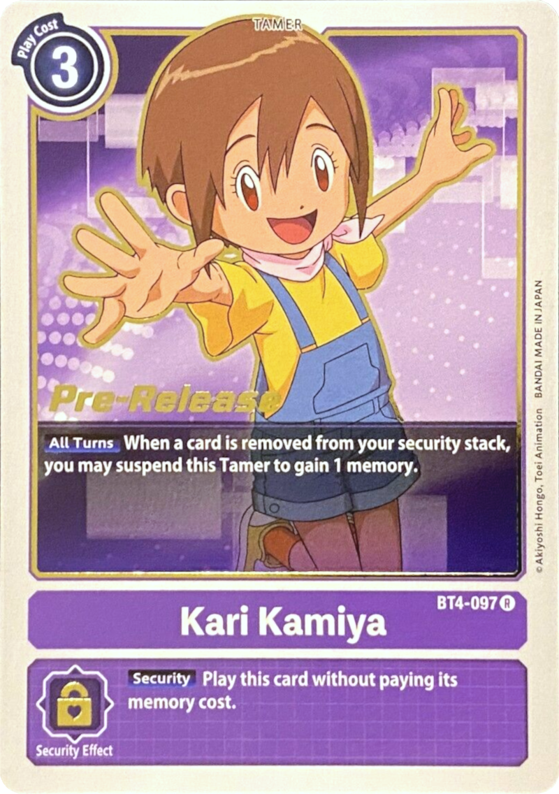 Kari Kamiya [BT4-097] [Great Legend Pre-Release Promos] | Total Play