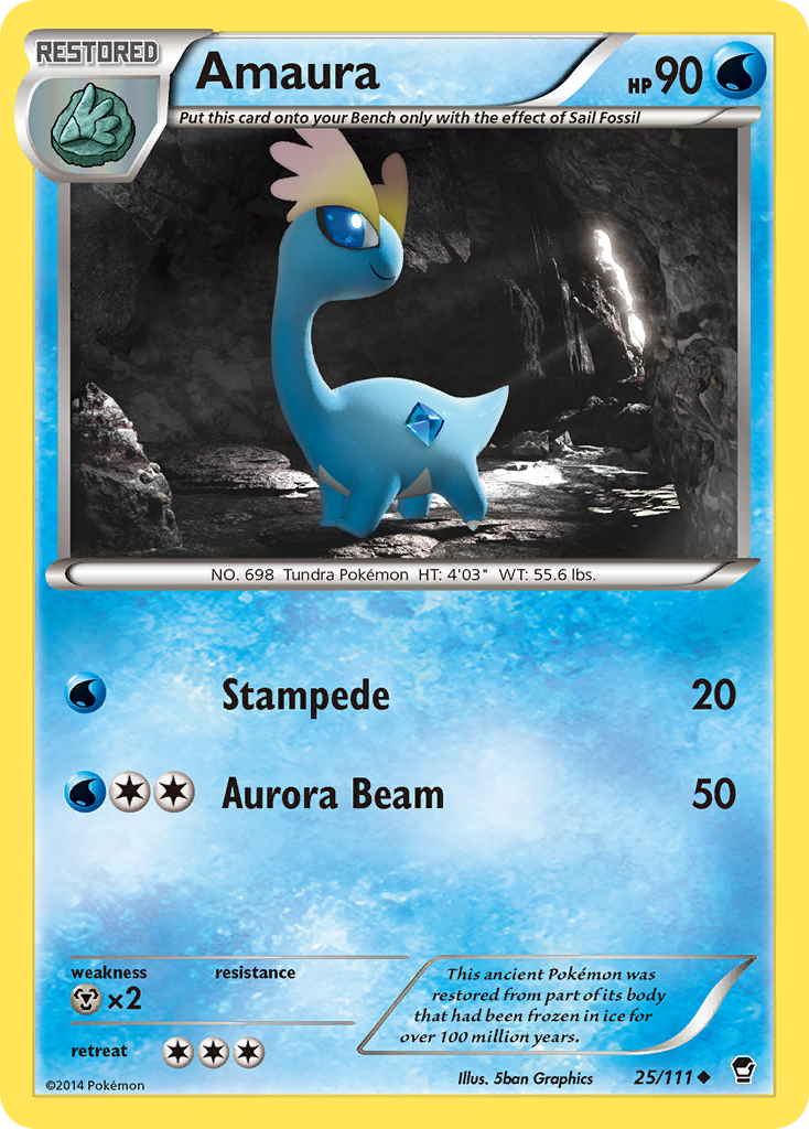Amaura (25/111) [XY: Furious Fists] | Total Play