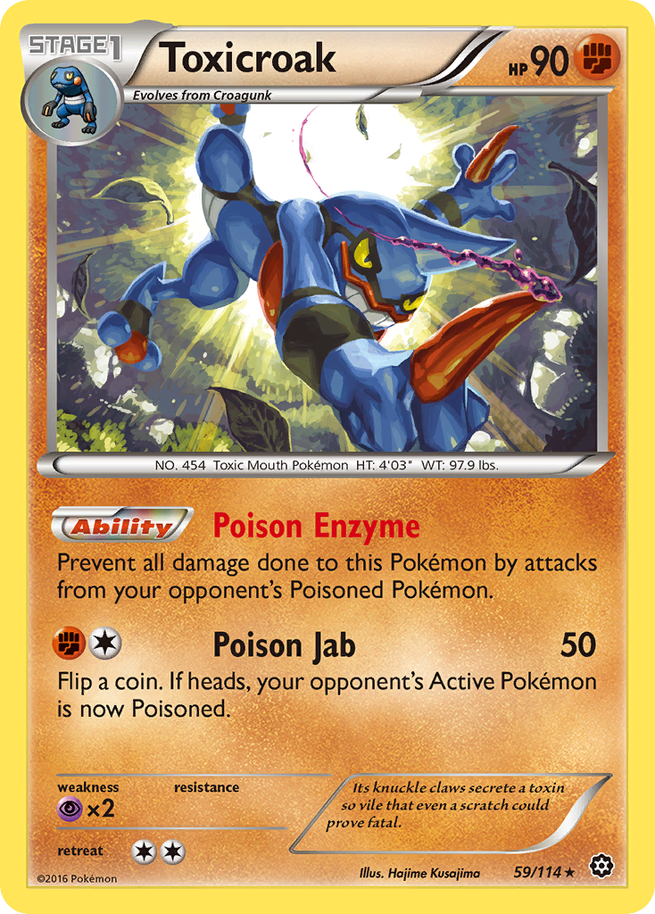 Toxicroak (59/114) [XY: Steam Siege] | Total Play