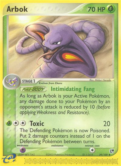 Arbok (29/100) [EX: Sandstorm] | Total Play