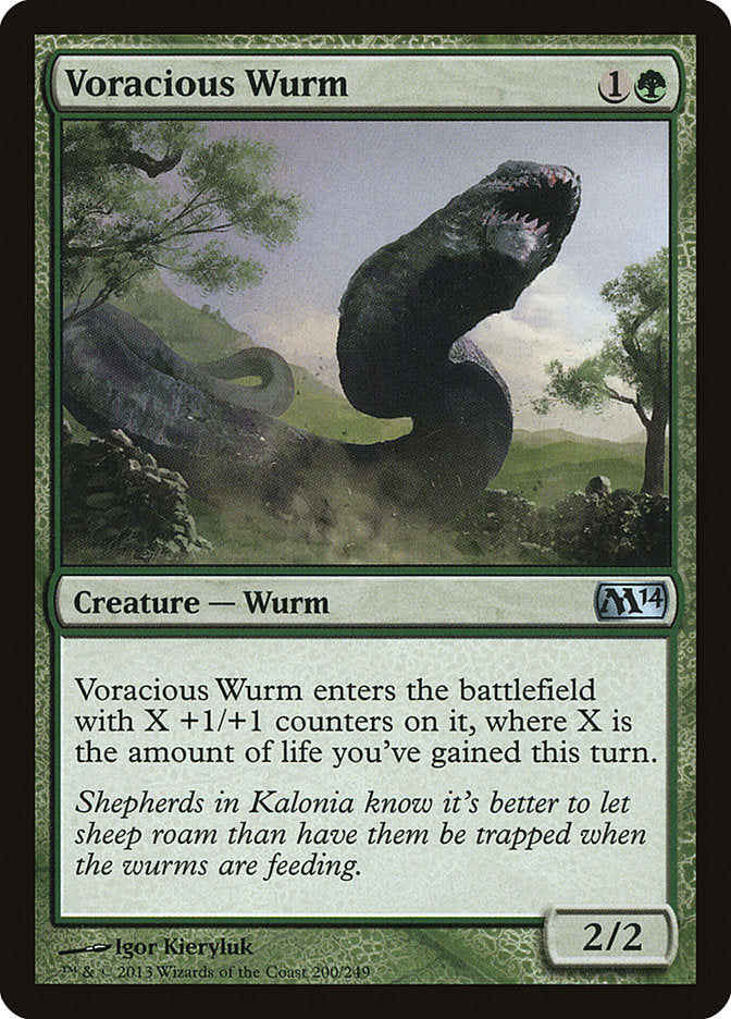 Voracious Wurm [Magic 2014] | Total Play