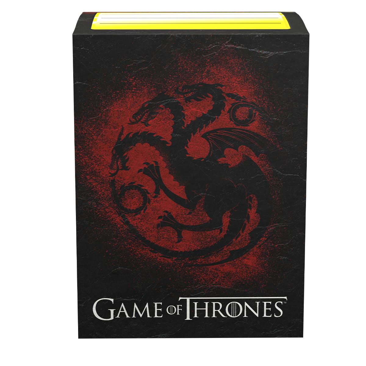 Dragon Shield: Standard 100ct Brushed Art Sleeves - Game of Thrones (House Targaryen) | Total Play