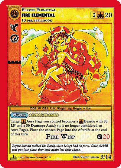 Fire Elemental [Cryptid Nation: First Edition Gaasyendietha Deck] | Total Play
