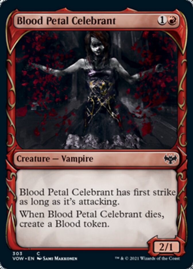 Blood Petal Celebrant (Showcase Fang Frame) [Innistrad: Crimson Vow] | Total Play