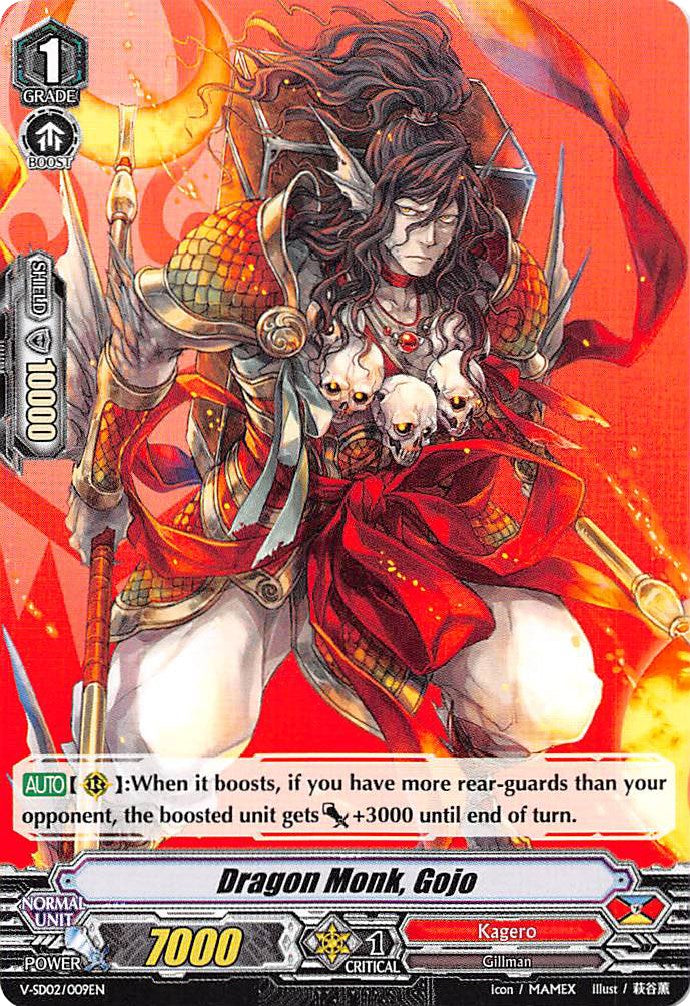 Dragon Monk, Gojo (V-SD02/009EN) [2018 Free Experience Deck "Kagero"] | Total Play