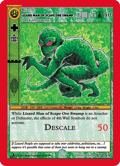 Lizard Man Of Scape Ore Swamp [Cryptid Nation: First Edition] | Total Play