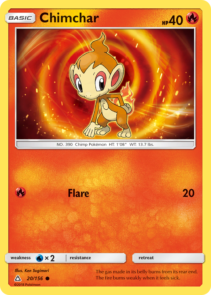 Chimchar (20/156) [Sun & Moon: Ultra Prism] | Total Play