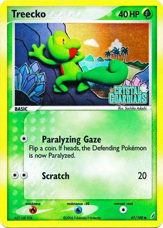 Treecko (67/100) (Stamped) [EX: Crystal Guardians] | Total Play