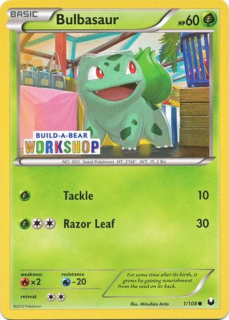 Bulbasaur (1/108) (Build A Bear Workshop Exclusive) [Black & White: Dark Explorers] | Total Play