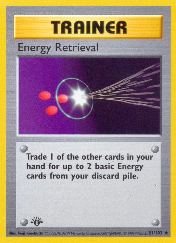 Energy Retrieval (81/102) (Shadowless) [Base Set 1st Edition] | Total Play