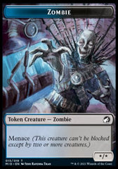 Spirit // Zombie (015) Double-Sided Token [Innistrad: Midnight Hunt Tokens] | Total Play