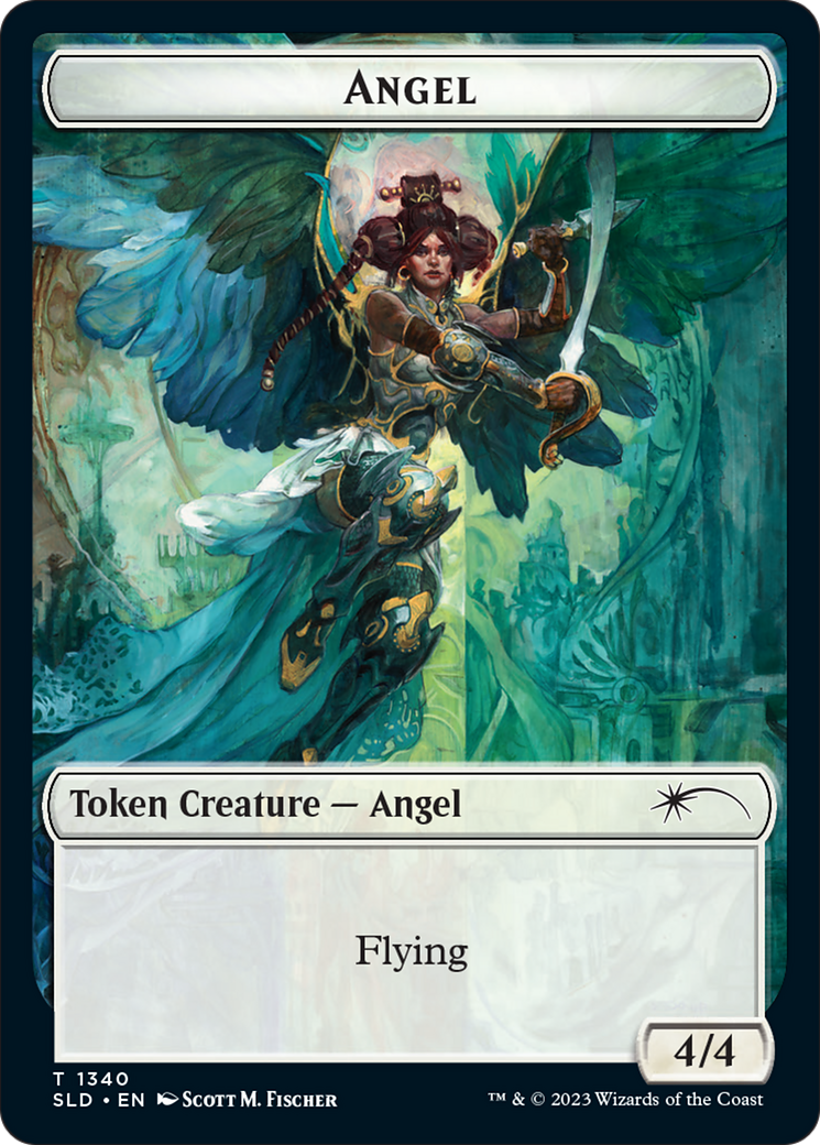 Angel (SLD) // Soldier (GRN) Double-Sided Token [Secret Lair: Angels Tokens] | Total Play