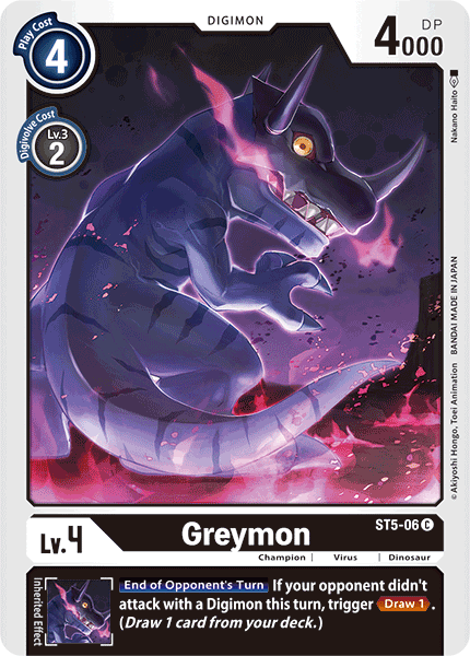 Greymon [ST5-06] [Starter Deck: Machine Black] | Total Play