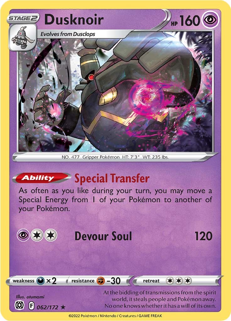 Dusknoir (062/172) [Sword & Shield: Brilliant Stars] | Total Play