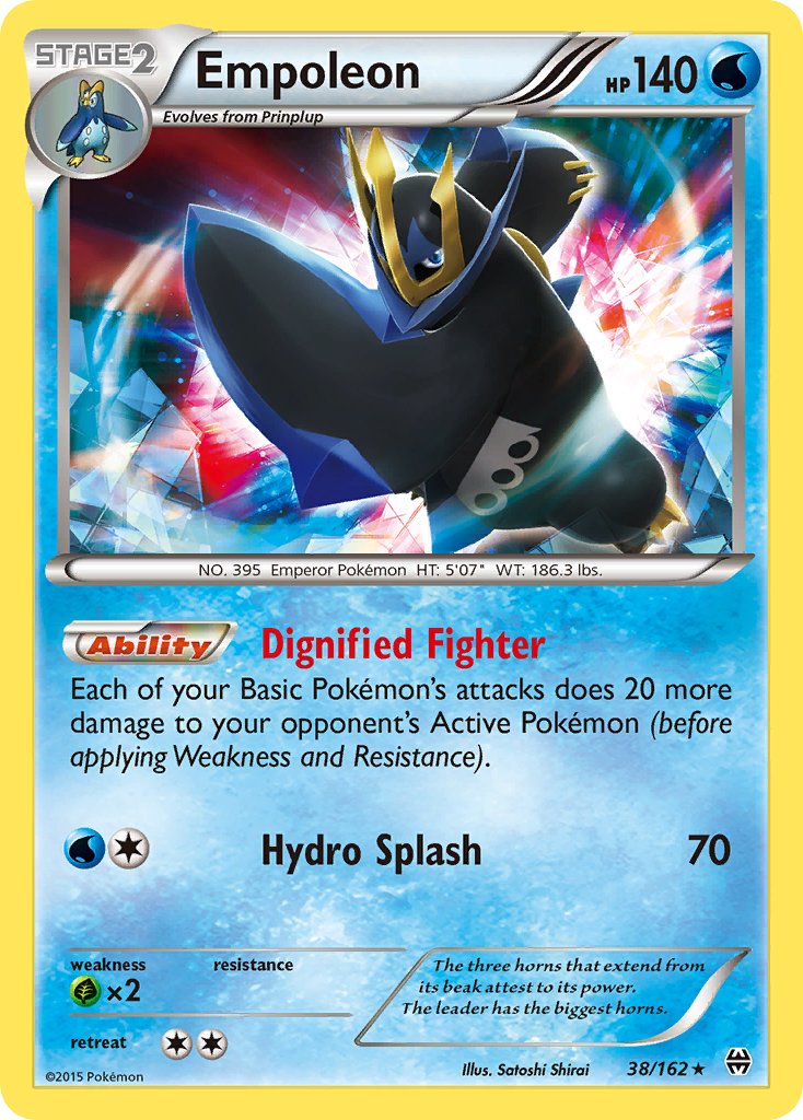 Empoleon (38/162) (Battle Arena Deck Exclusive) (Theme Deck Exclusive) [XY: BREAKthrough] | Total Play