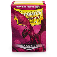 Dragon Shield: Standard 100ct Sleeves - Magenta (Matte) | Total Play