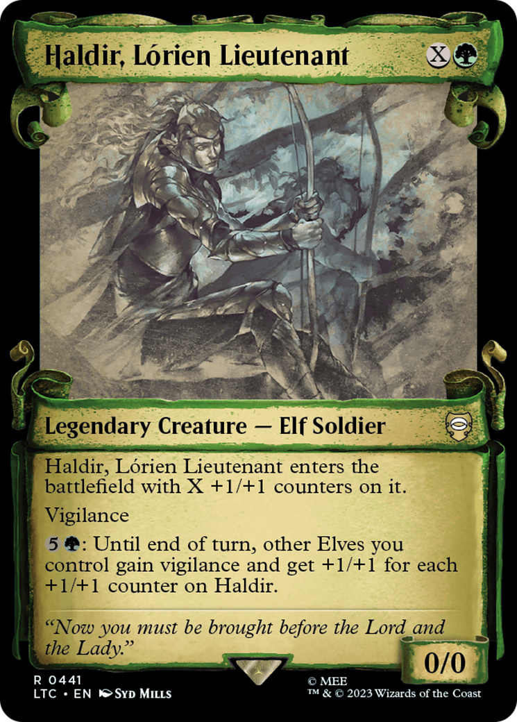 Haldir, Lorien Lieutenant [The Lord of the Rings: Tales of Middle-Earth Commander Showcase Scrolls] | Total Play