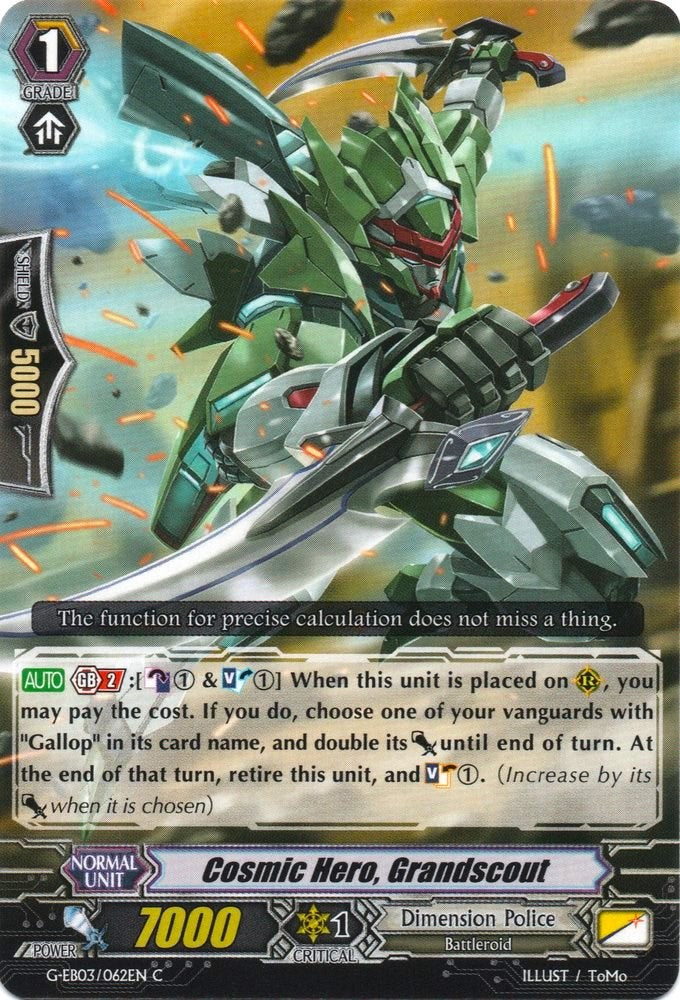 Cosmic Hero, Grandscout (G-EB03/062EN) [The GALAXY STAR GATE] | Total Play