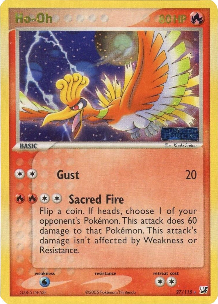 Ho-Oh (27/115) (Stamped) [EX: Unseen Forces] | Total Play