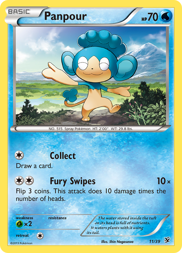 Panpour (11/39) [XY: Kalos Starter Set] | Total Play