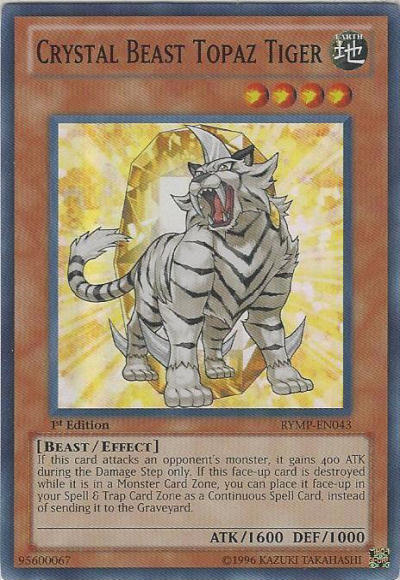 Crystal Beast Topaz Tiger [RYMP-EN043] Super Rare | Total Play