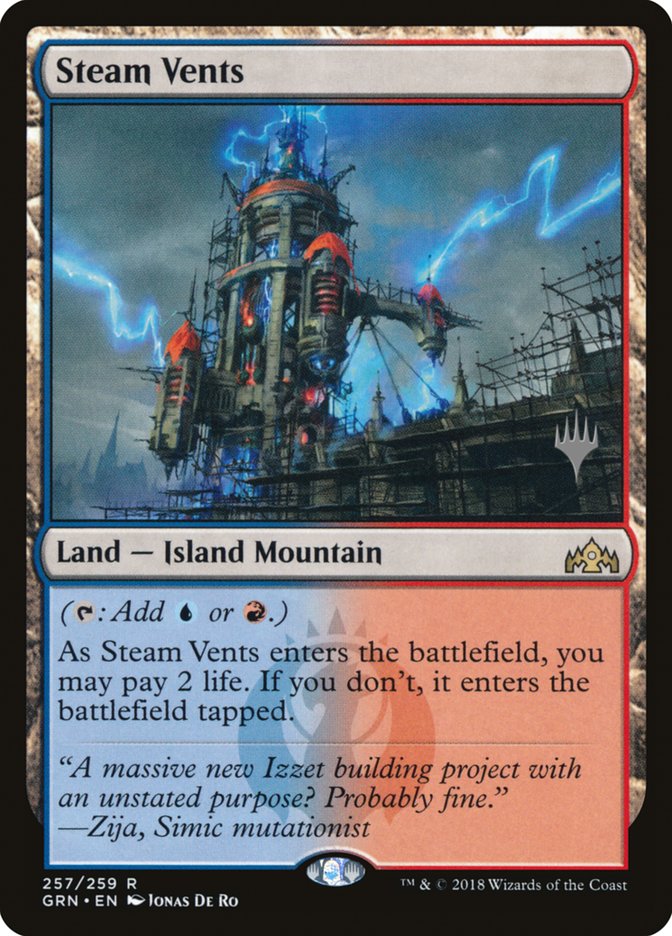 Steam Vents (Promo Pack) [Guilds of Ravnica Promos] | Total Play