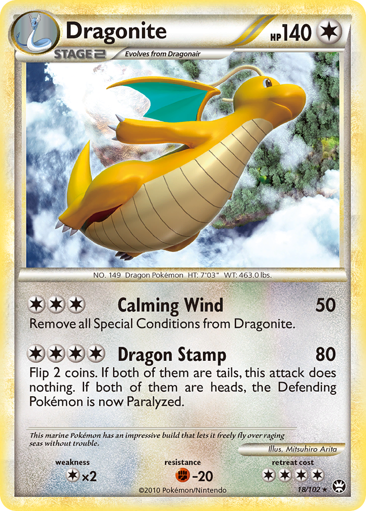 Dragonite (18/102) [HeartGold & SoulSilver: Triumphant] | Total Play