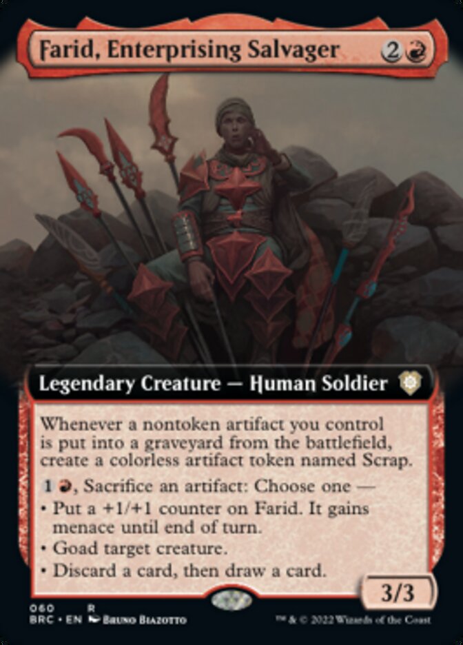 Farid, Enterprising Salvager (Extended Art) [The Brothers' War Commander] | Total Play