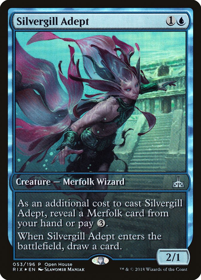 Silvergill Adept (Open House) (Extended Art) [Rivals of Ixalan Promos] | Total Play