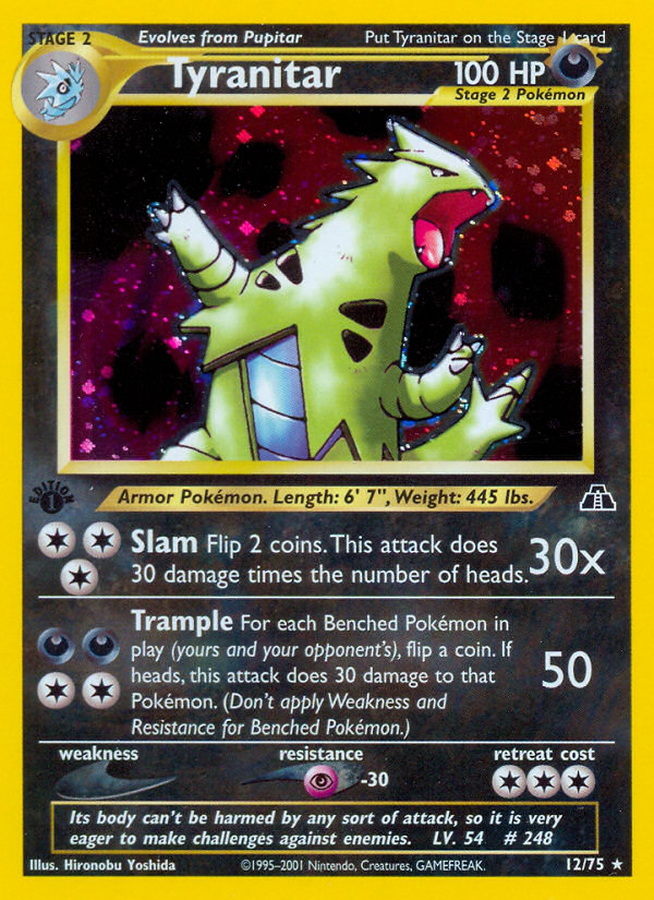 Tyranitar (12/75) [Neo Discovery 1st Edition] | Total Play