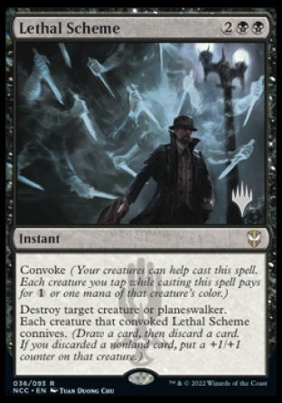 Lethal Scheme (Promo Pack) [Streets of New Capenna Commander Promos] | Total Play