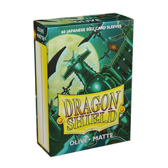 Dragon Shield: Japanese Size 60ct Sleeves - Olive (Matte) | Total Play