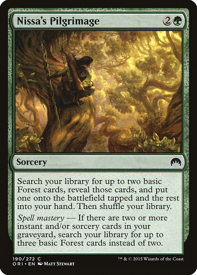 Nissa's Pilgrimage [Magic Origins] | Total Play