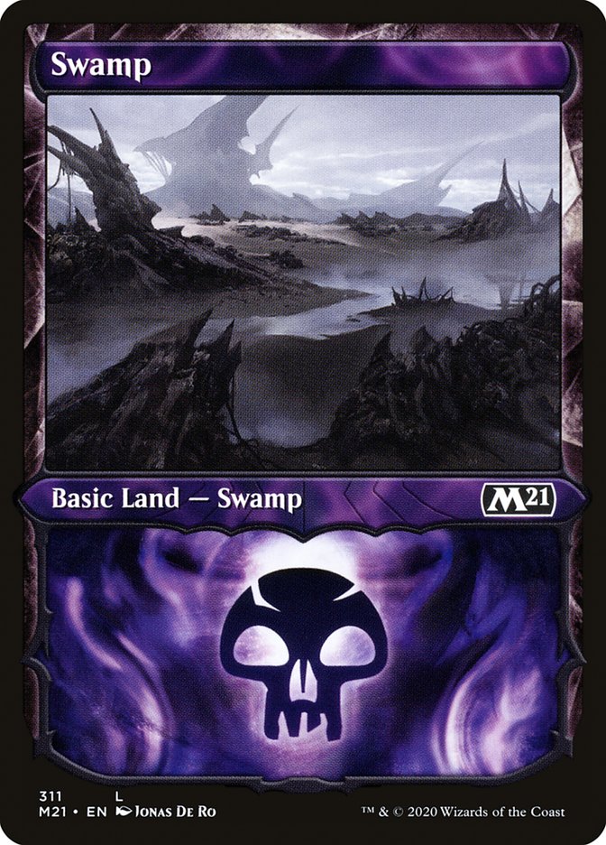 Swamp (311) (Showcase) [Core Set 2021] | Total Play