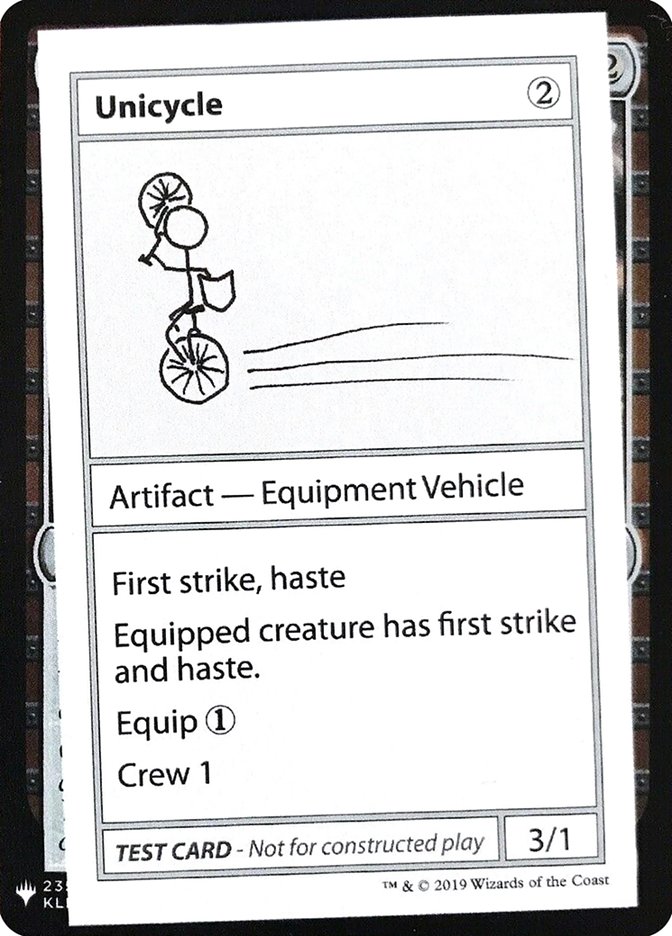 Unicycle [Mystery Booster Playtest Cards] | Total Play
