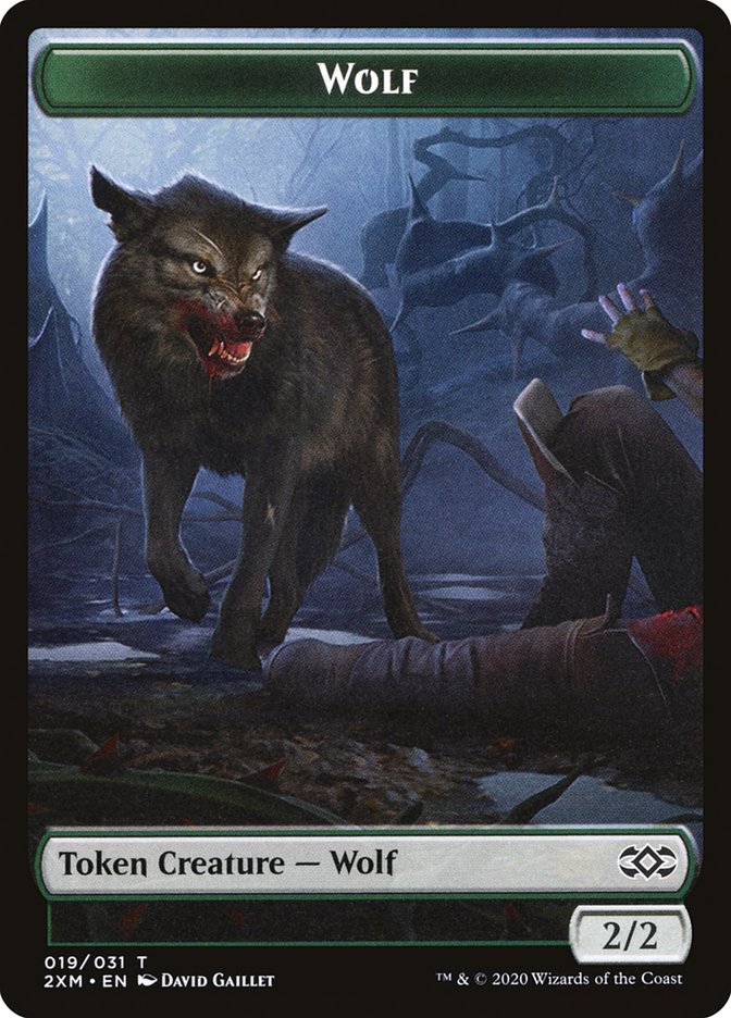 Wolf Token [Double Masters Tokens] | Total Play