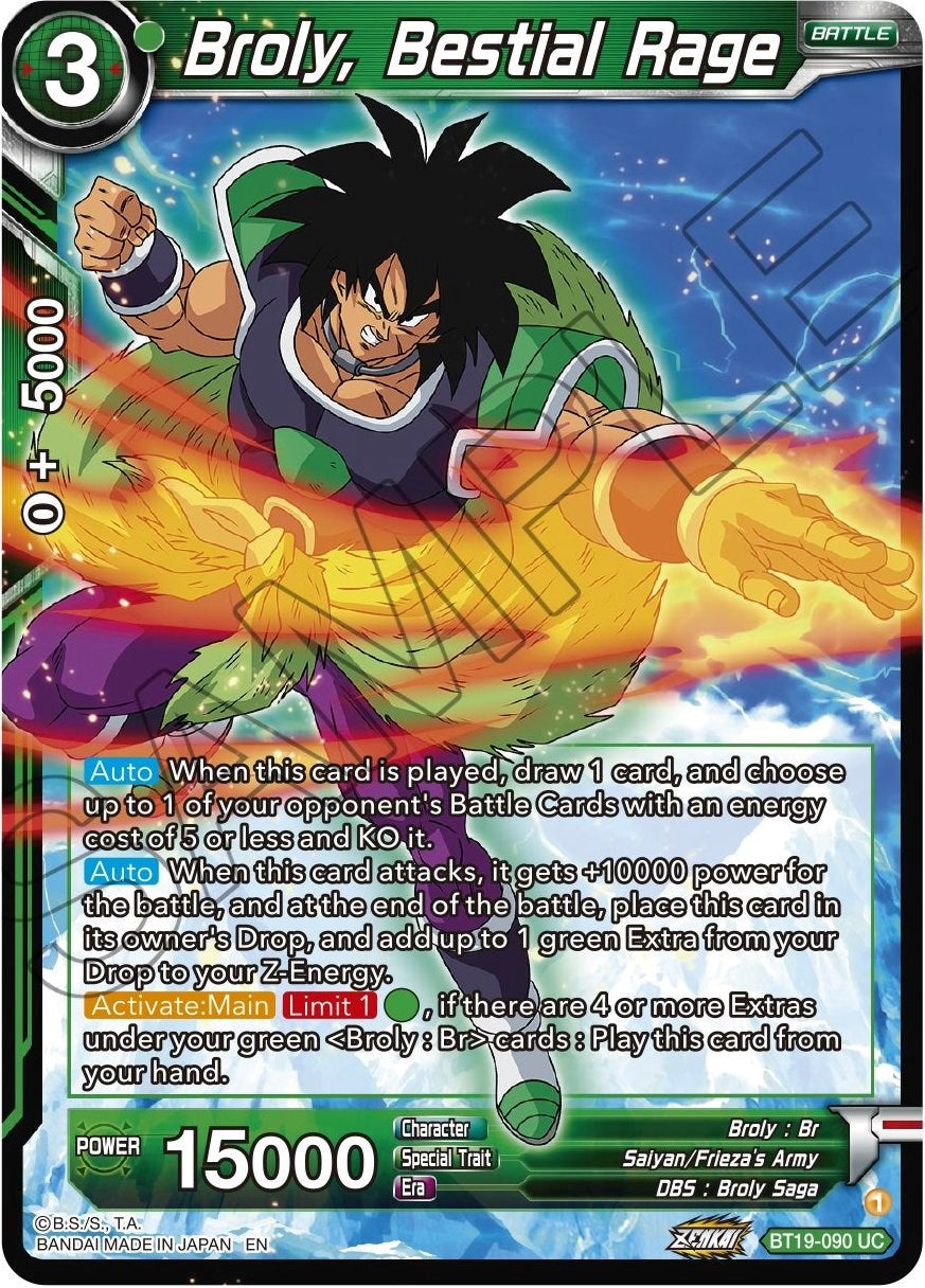 Broly, Bestial Rage (BT19-090) [Fighter's Ambition] | Total Play