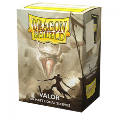 Dragon Shield: Standard 100ct Sleeves - Valor (Dual Matte) | Total Play