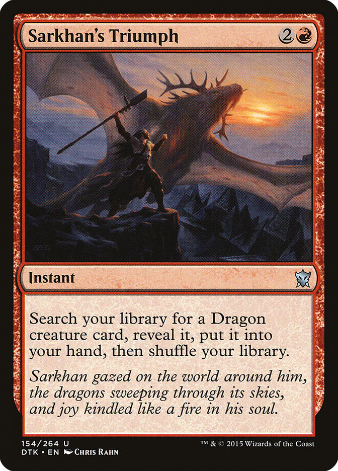 Sarkhan's Triumph [Dragons of Tarkir] | Total Play